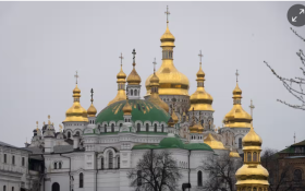 he Monastery of the Caves, one of the holiest sites of Eastern Orthodox Christians, in Kyiv. Ukraine’s parliament has voted to ban the Ukrainian Orthodox Church over its alleged links with Russia. Photograph: Efrem Lukatsky/AP