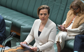 Minister for Communications Michelle Rowland. (AAP Image/Mick Tsikas)